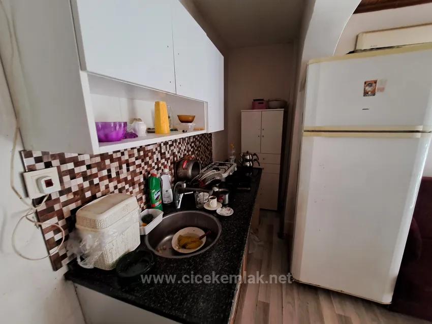 İzmir Seferihisar Doğanbey'de Verkaufliche 1+1 Wohnung Zum Meer Nur 300 Meter