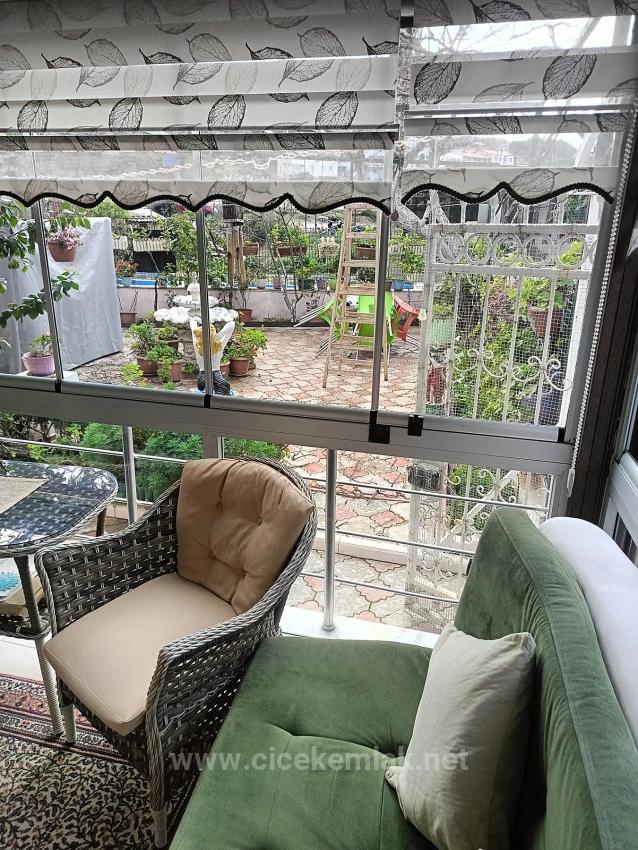 2+1 Apartment With Garden For Sale In Izmir Seferihisar Ürkmez Center